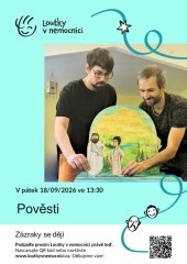 Plakát k představení Loutky v nemocnici - Pověsti